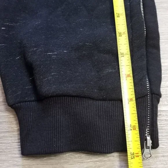 Adidas X Stella McCartney Crop Sweatpants Joggers size Small Black/Gray - Picture 10 of 12